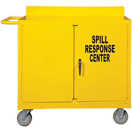 Spill Control Center Cart, 18" L x 38.375" W x 36" H Seaboard Timber Mart