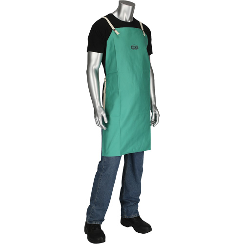 Dynamic Ironcat&reg; FR Cotton Sateen Apron, Bib, Green Seaboard Timber Mart