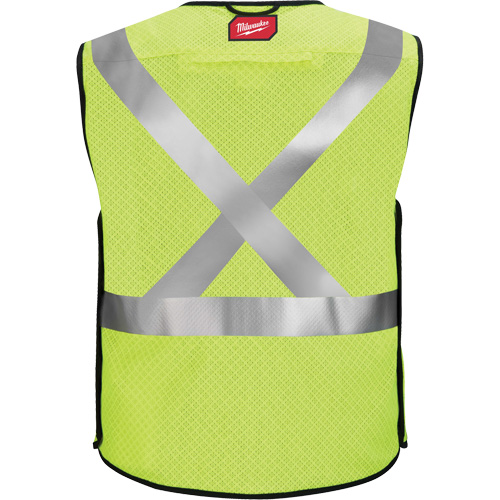 Gilet de s&eacute;curit&eacute; &agrave; maille d&eacute;tachable, Noir/Jaune lime haute visibilit&eacute;, Moyen/Petit Seaboard Timber Mart
