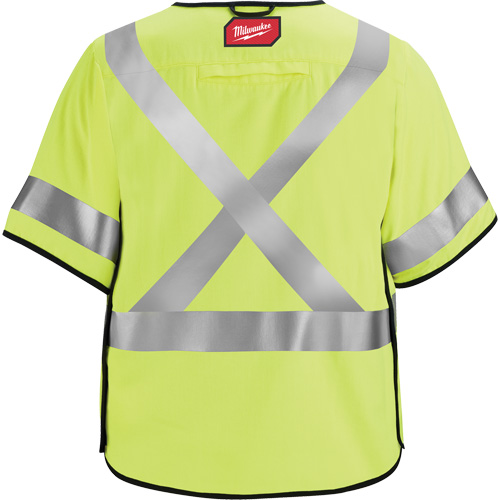 Gilet de s&eacute;curit&eacute; &agrave; maille d&eacute;tachable, Noir/Jaune lime haute visibilit&eacute;, Moyen/Petit Seaboard Timber Mart