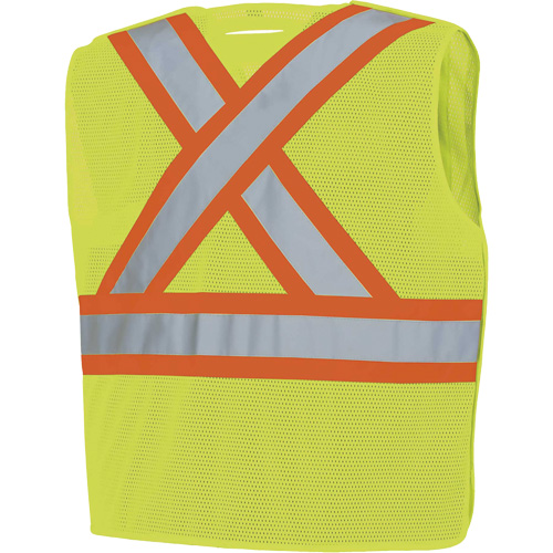 598P Veste de s&eacute;curit&eacute; &agrave; maille d&eacute;tachable, Jaune lime haute visibilit&eacute;, Moyen/Petit, Polyester Seaboard Timber Mart