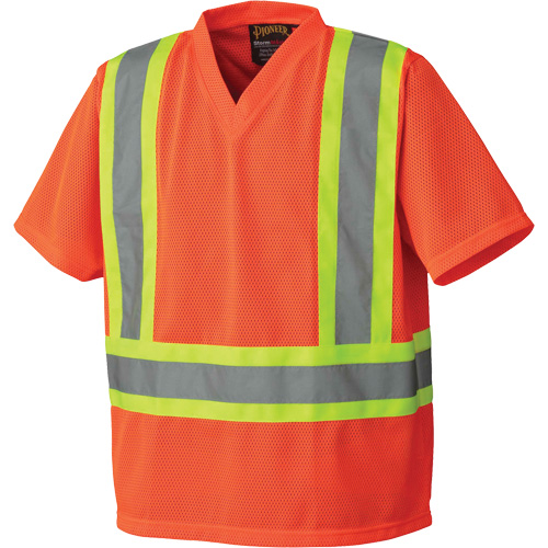 5992P Safety T-Shirt, Polyester, Small, High Visibility Orange Seaboard Timber Mart