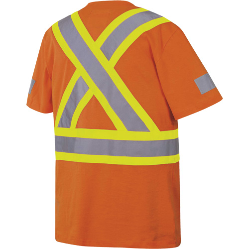 6978 T-shirt de s&eacute;curit&eacute;, Coton, Grand, Orange Seaboard Timber Mart