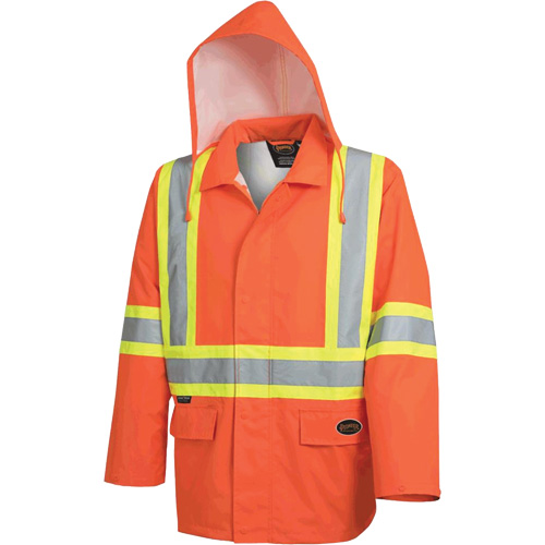 5626 Veste de s&eacute;curit&eacute; The Rock 300D imperm&eacute;able, Polyester, Orange haute visibilit&eacute;, Petit Seaboard Timber Mart