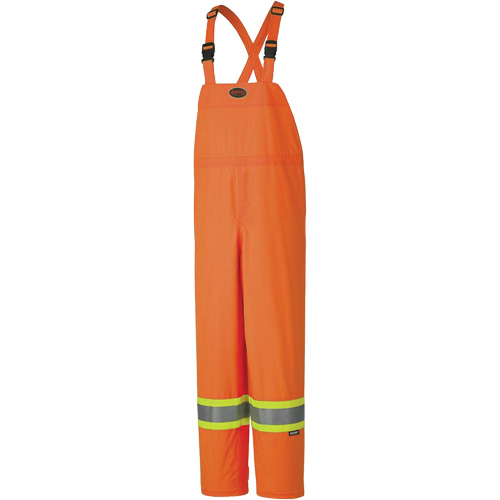5595 Salopettes de s&eacute;curit&eacute; 150D l&eacute;ger et imperm&eacute;able, Polyester, Grand, Orange haute visibilit&eacute; Seaboard Timber Mart