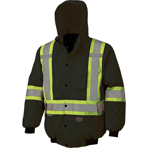 5026 Veste aviateur imperm&eacute;able 7 en 1, Polyester, Noir, T-petit Seaboard Timber Mart