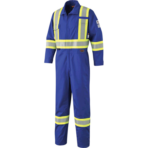7704 Combinaison &agrave; haute visibilit&eacute; FR-Tech, Taille 42, Bleu royal, 10 cal/cm²/9,7 cal/cm² Seaboard Timber Mart