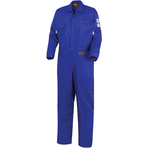 7779 FR-Tech&reg; 88/12 Arc Rated Flame Resistant Coveralls, Size 36, Royal Blue Seaboard Timber Mart