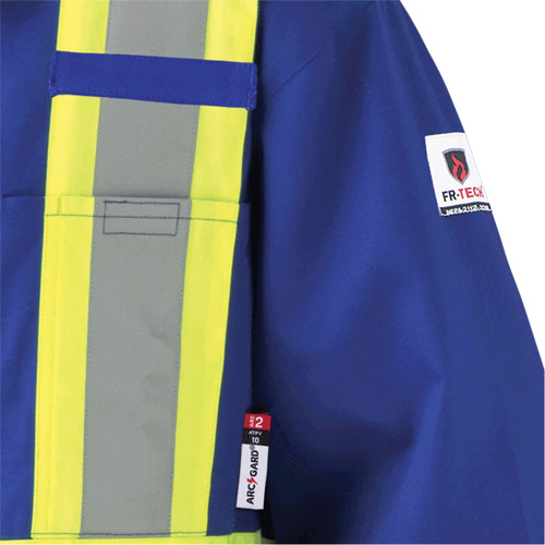 7706T FR-Tech&reg; Flame-Resistant Coverall with Leg Zippers, Size 40 (Tall), Royal Blue, 9.7 cal/cm² Seaboard Timber Mart