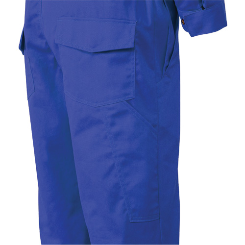 7706T FR-Tech&reg; Flame-Resistant Coverall with Leg Zippers, Size 40 (Tall), Royal Blue, 9.7 cal/cm² Seaboard Timber Mart