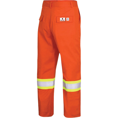 7763 Pantalon de s&eacute;curit&eacute; haute visibilit&eacute; r&eacute;sistant aux arcs &eacute;lectriques FR-Tech 88/12, 38, x 30, Orange haute visibilit&eacute;, 9,7 cal/cm² Seaboard Timber Mart