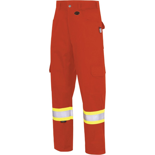 7765 Pantalon cargo de s&eacute;curit&eacute; haute visibilit&eacute; r&eacute;sistant aux arcs &eacute;lectriques FR-Tech 88/12, 30, x 32, Orange haute visibilit&eacute;, 10 cal/cm² Seaboard Timber Mart