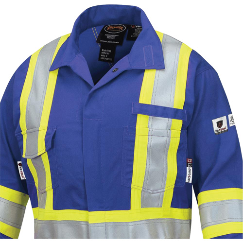 7704W FR-Tech&reg; Women's FR/Arc-Rated Coveralls, Size X-Small, Royal Blue, 10 cal/cm² Seaboard Timber Mart