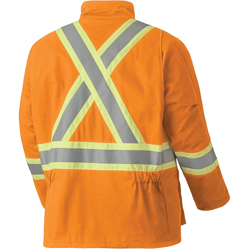 5533 Flame-Resistant Safety Parka, Small, High Visibility Orange, 58 cal/cm² Seaboard Timber Mart