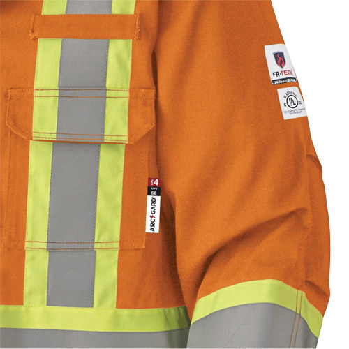 5533 Flame-Resistant Safety Parka, Small, High Visibility Orange, 58 cal/cm² Seaboard Timber Mart