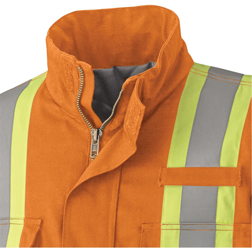 5533 Flame-Resistant Safety Parka, Small, High Visibility Orange, 58 cal/cm² Seaboard Timber Mart