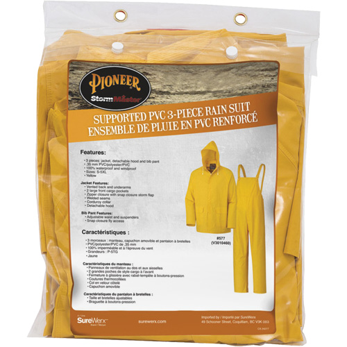577 V&ecirc;tements imperm&eacute;ables 3 morceaux, Polyester/PVC, 6T-Grand, Jaune Seaboard Timber Mart
