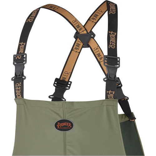 D7020 Dry King&reg; Stretch Bib Pants, X-Small, Polyurethane, Green Seaboard Timber Mart