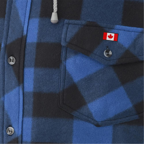 415SS Quilted Hooded Shirt, Men's, Small, Multi-Colour Seaboard Timber Mart