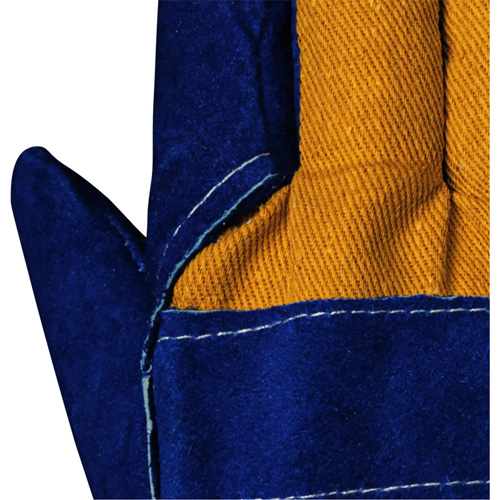 630 Gants d'appareilleur isol&eacute;s bleus, Taille unique, Paume en Cuir de vache refendu, Doublure en Boa Seaboard Timber Mart
