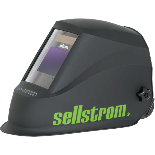 WHM2000 Advantage Plus Series ADF Welding Helmet, 3.94" L x 2.36" W View Area, Black/Green Seaboard Timber Mart