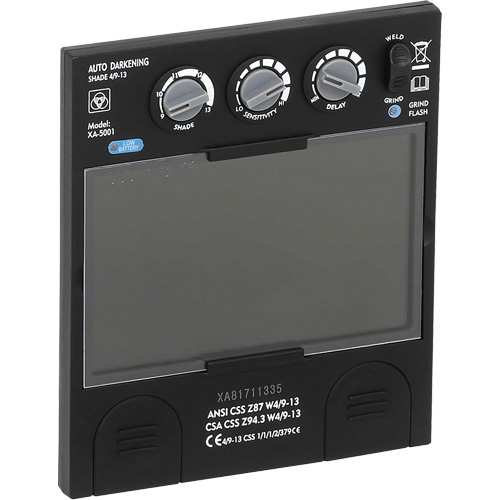 Filtre dobscurcissement automatique large &agrave; intensit&eacute; variable Advantage Plus, 5-1/4" la x 4-1/2" h Champ de vision, Pour utilisation avec S26200 Seaboard Timber Mart