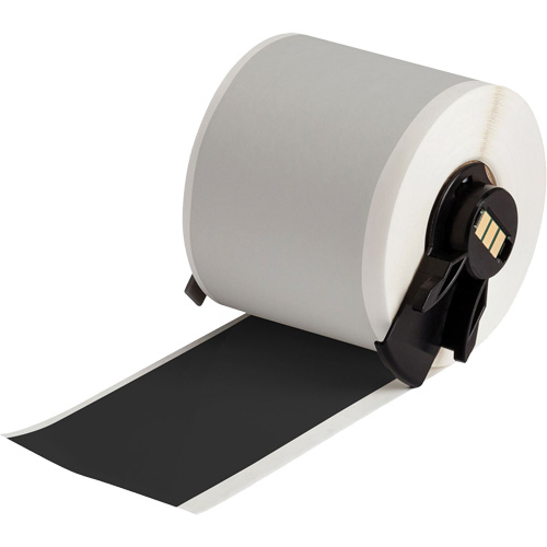 All-Weather Permanent Adhesive Label Tape, Vinyl, Black, 2" Width Seaboard Timber Mart