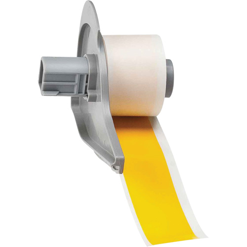 All-Weather Permanent Adhesive Label Tape, Vinyl, Yellow, 1" Width Seaboard Timber Mart
