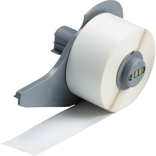 Ruban adh&eacute;sif permanent toutes saisons pour &eacute;tiquettes, Vinyle, Blanc, Largeur de 1" Seaboard Timber Mart