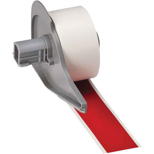 All-Weather Permanent Adhesive Label Tape, Vinyl, Red, 1" Width Seaboard Timber Mart