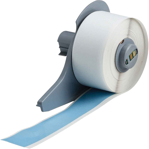 All-Weather Permanent Adhesive Label Tape, Vinyl, Blue, 1" Width Seaboard Timber Mart