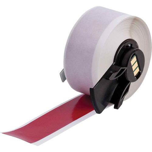 Multi-Purpose Label Tape, Vinyl, Red, 1" Width Seaboard Timber Mart
