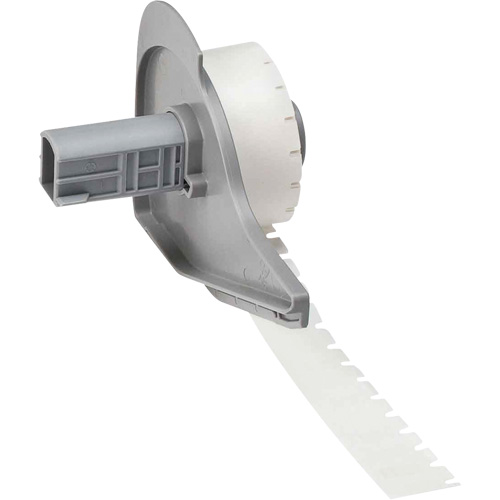 Harsh Environment Multi-Purpose Labels, Polyester, 0.35" L x 0.2" H, Black on Clear Seaboard Timber Mart