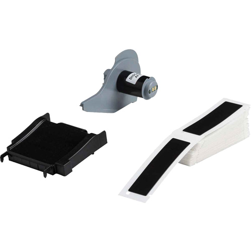 Raised Panel Labels, Polyester, 1" L x 4" H, Black Seaboard Timber Mart