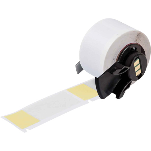 Self-Laminating Wrap-Around Wire & Cable Labels, Vinyl, 1" L x 2.5" H, White Seaboard Timber Mart