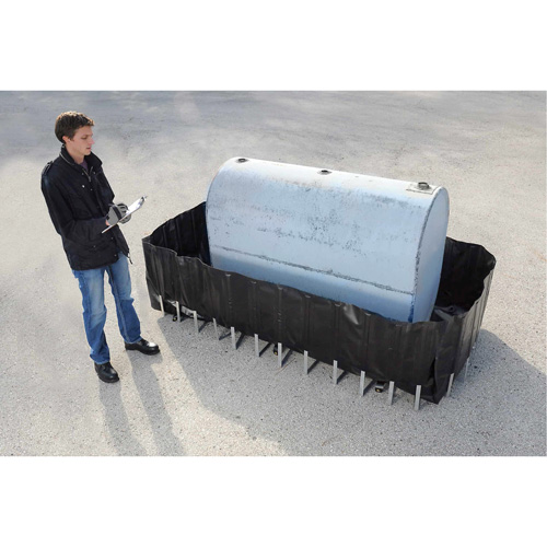 Ultra-550 Containment Sump&reg; Flexible Fuel Tank Container with Drain, 102" L x 72" W, 650 US gal. Capacity Seaboard Timber Mart