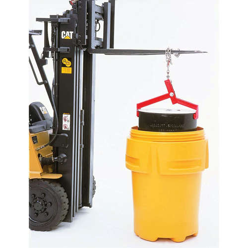 Ultra-Drum Lifter, 55 gal. US (45 gal. imp.), Cap. 1000 lb/453 kg Seaboard Timber Mart