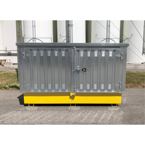 Ultra-Twin IBC en acier avec couvercle rigide, 123,4" lo x 73,4" la x 66,4" h, Capacit&eacute; de charge 12250 lb Seaboard Timber Mart
