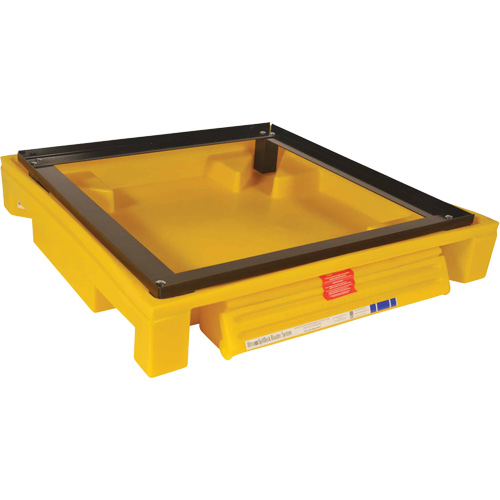 Single Drum Ultra-Safety Cabinet Bladder System&reg;, 37.8" L x 37.8" W x 6.3" H, 1500 lbs. Load Capacity Seaboard Timber Mart