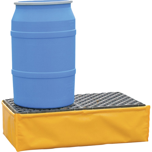 2-Drum Flexible Ultra-Spill Pallet&reg;, 66 US gal. Spill Capacity, 48" x 24" x 14" Seaboard Timber Mart
