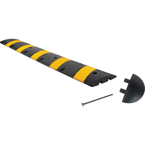 Speed Bump Kit, Rubber, 6' L x 11" W x 2" H Seaboard Timber Mart