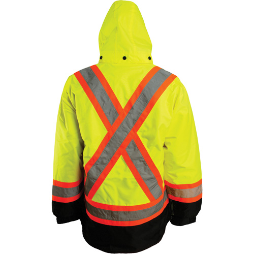 Veste 7 en 1, Polyester, Orange haute visibilit&eacute;, Moyen Seaboard Timber Mart