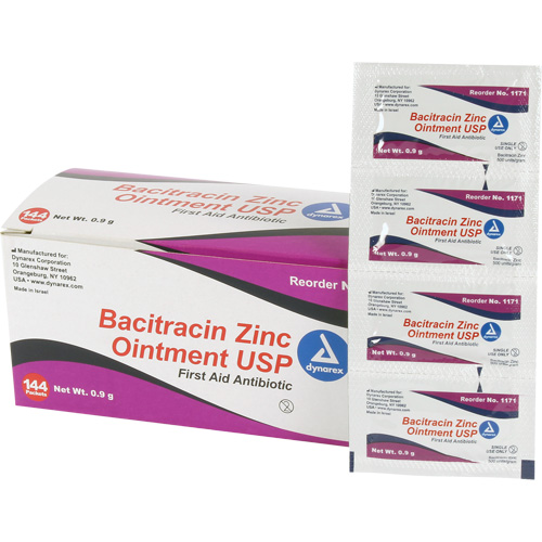 Tampons de premiers soins au bacitracin et zinc Efcom Limited, Onguent, Antibiotique Seaboard Timber Mart