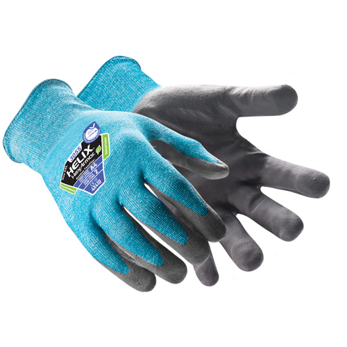 Gants r&eacute;sistants aux coupures Helix 3055 Bamboo TwinFlex, Taille 5/2T-petit, Calibre 18, Rev&ecirc;tement Nitrile, Enveloppe en PEHP/Polyamide, ASTM ANSI niveau A4 Seaboard Timber Mart