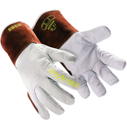 HeatArmor&reg; 5058 Welding Gloves, Grain Goatskin, Size Small/7 Seaboard Timber Mart