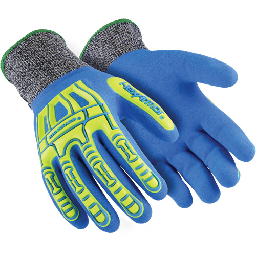 Gants r&eacute;sistants aux coupures Rig Lizard Fluid 7102, Taille 5/2T-petit, Calibre 13, Rev&ecirc;tement Nitrile, Enveloppe en Fibre de verre/PEHP, ASTM ANSI niveau A4 Seaboard Timber Mart