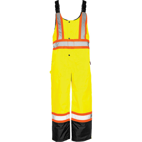 Salopette de s&eacute;curit&eacute; dhiver TO1, Polyester, Petit, Noir/Jaune lime haute visibilit&eacute; Seaboard Timber Mart