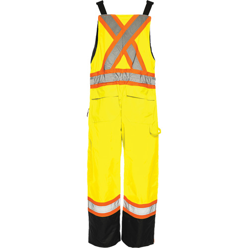 Salopette de s&eacute;curit&eacute; dhiver TO1, Polyester, Petit, Noir/Jaune lime haute visibilit&eacute; Seaboard Timber Mart