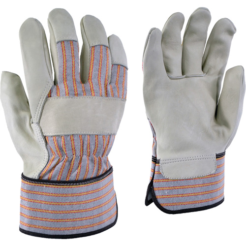 24-61 Striped Work Gloves, X-Small, Grain Cowhide Palm Seaboard Timber Mart