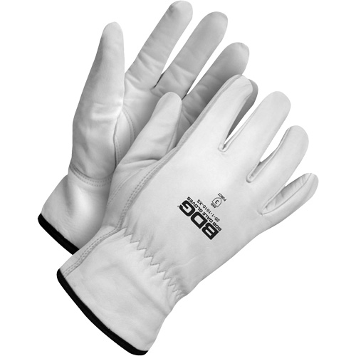 Puncture-Resistant Driver Gloves, Small, Grain Goatskin Palm Seaboard Timber Mart